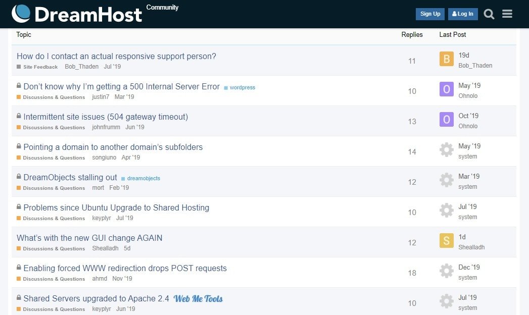 DreamHost Community DreamHost