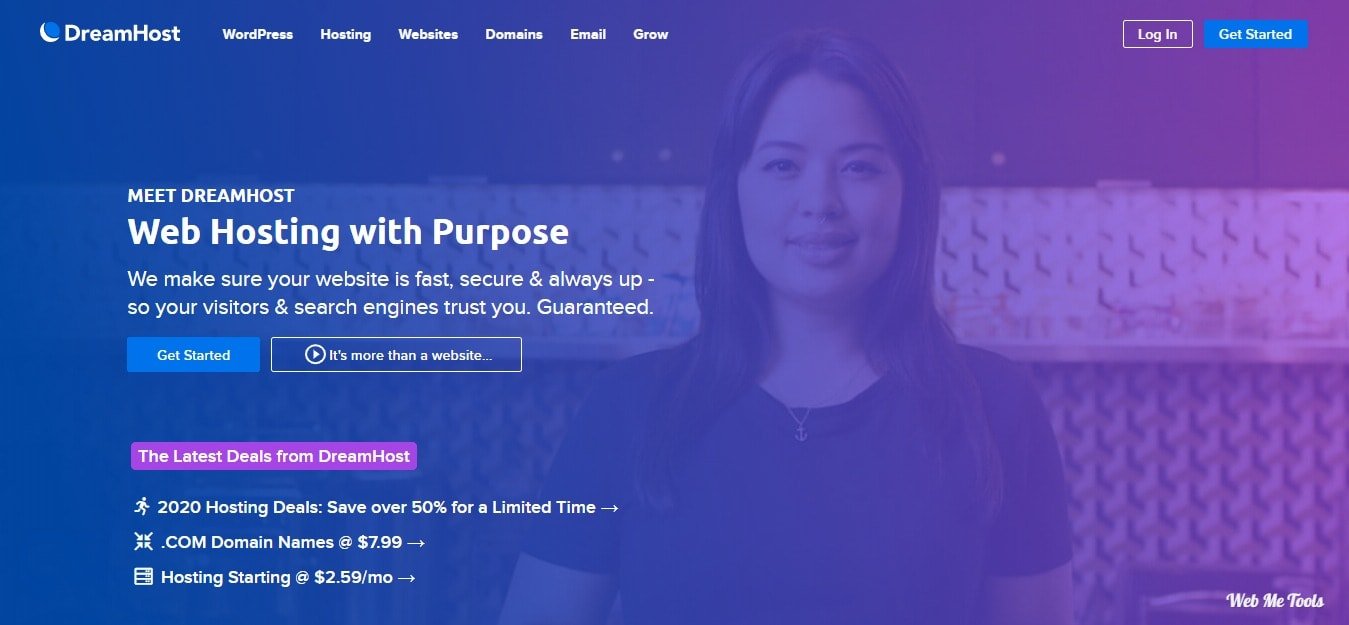 DreamHost Home Page Web Hosting DreamHost