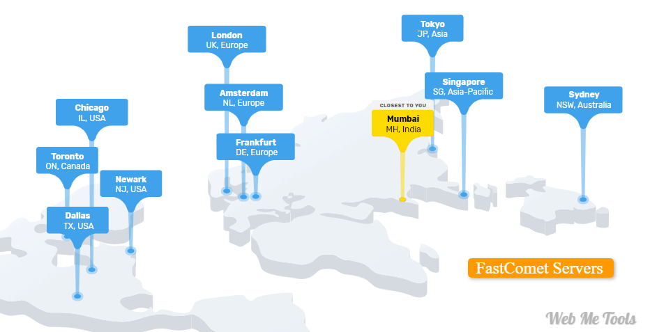 FastComet Servers Location FastComet