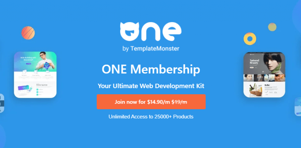One Membership Template Monster