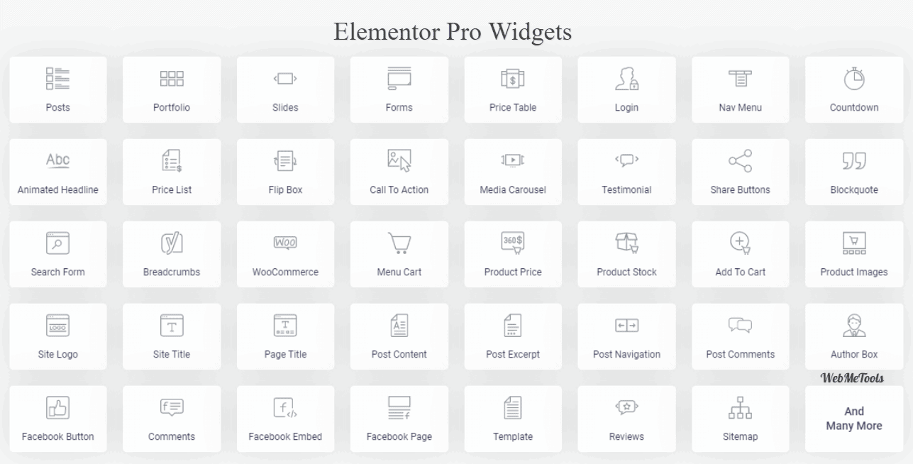 Elementor Pro Widgets Elementor Pro