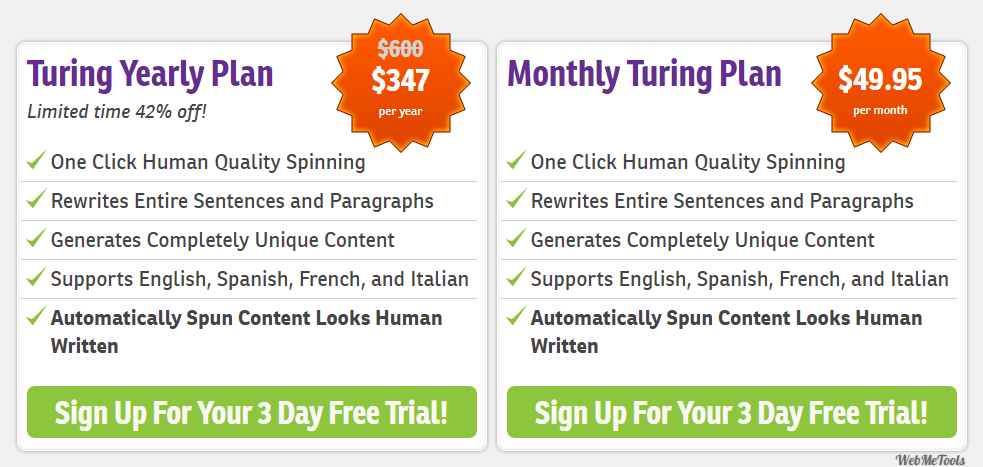 WordAi Pricing WordAi Pricing Plans