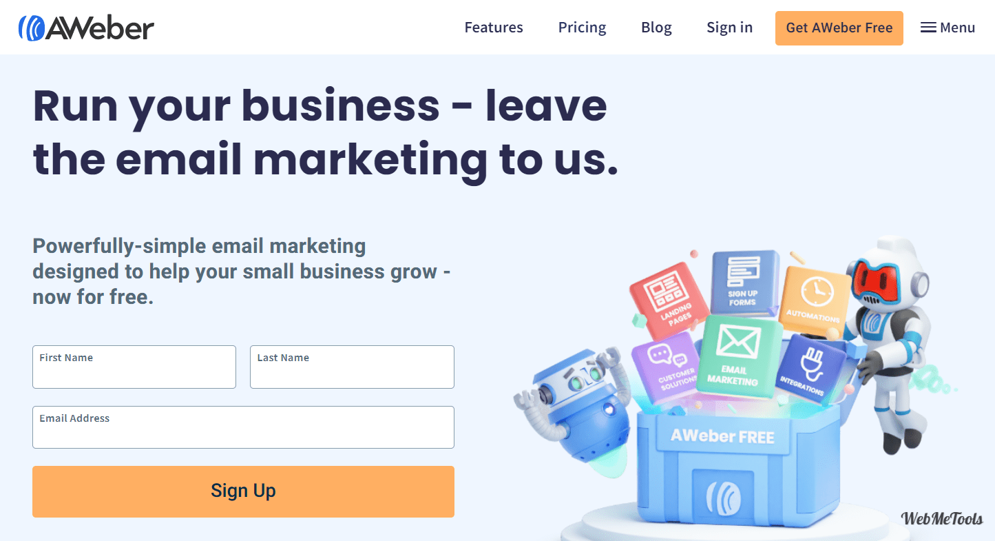 AWeber Email Marketing home AWeber