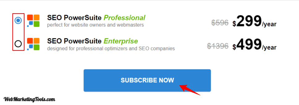 Buy SEO PowerSuite to instantly get top rankings in Google 2 1 SEO Powersuite Pricing Plans