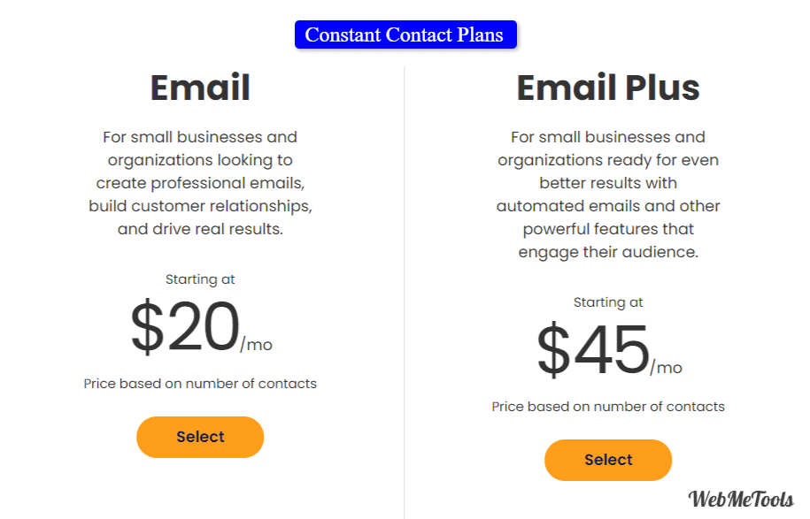 Constant Contact Pricing