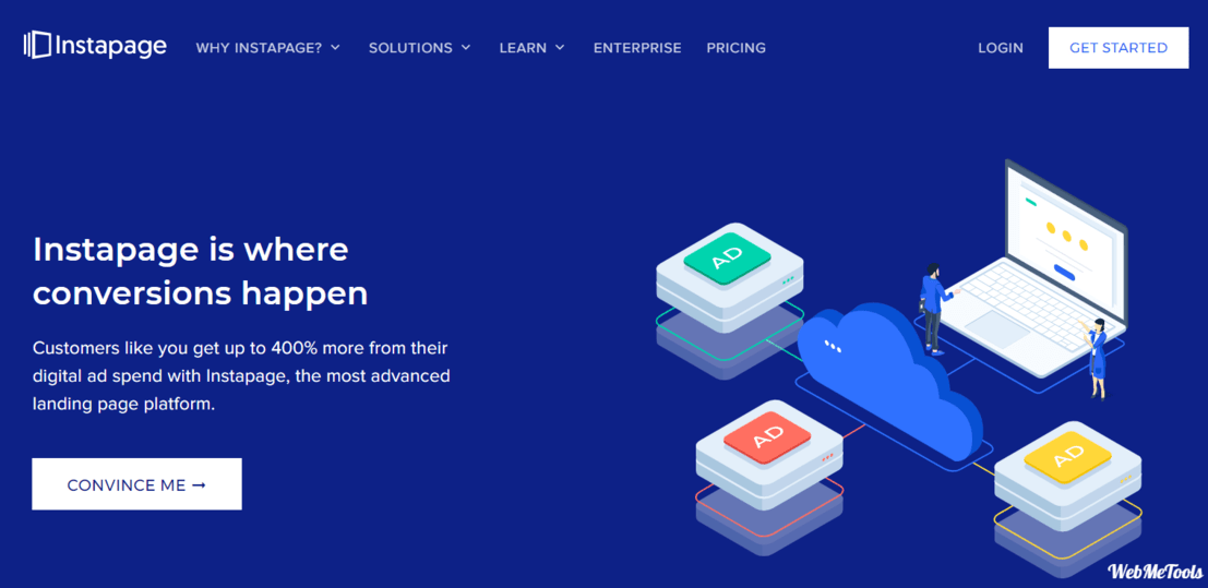 Instapage Landing Page Builder Home Page About Instapage