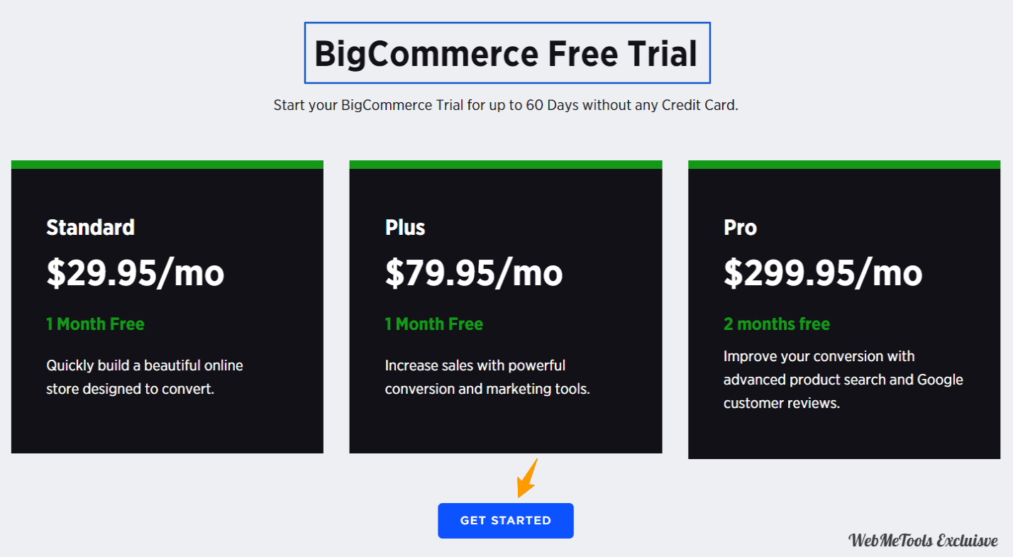 BigCommerce Free Trial Essentials Plans BigCommerce