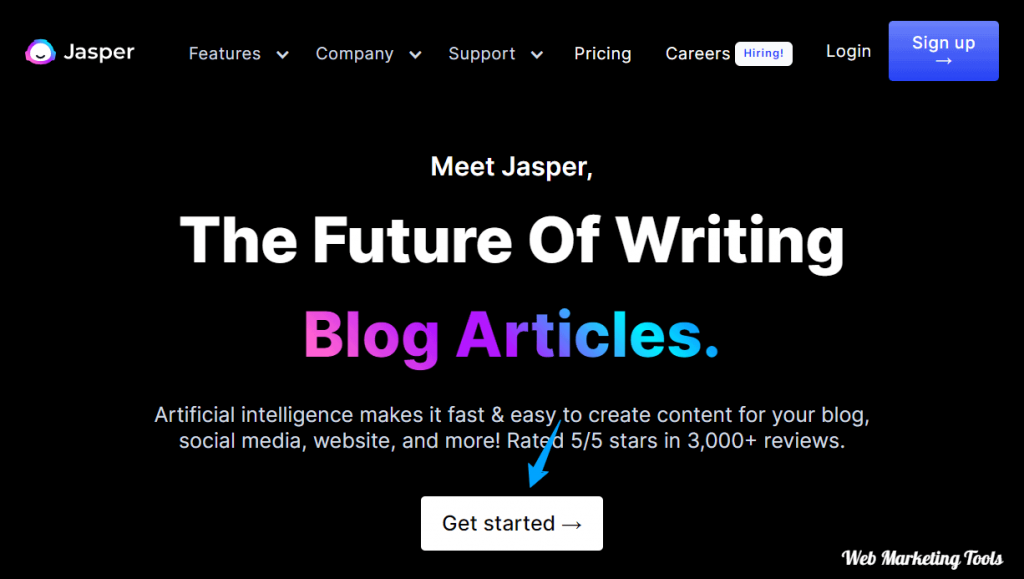 Jasper AI Writing Assistant home page Jasper-AI-Writing-Assistant-home-page