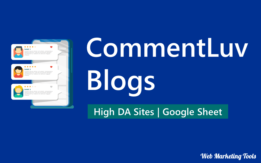 300+ Verified CommentLuv Blogs List in 2026