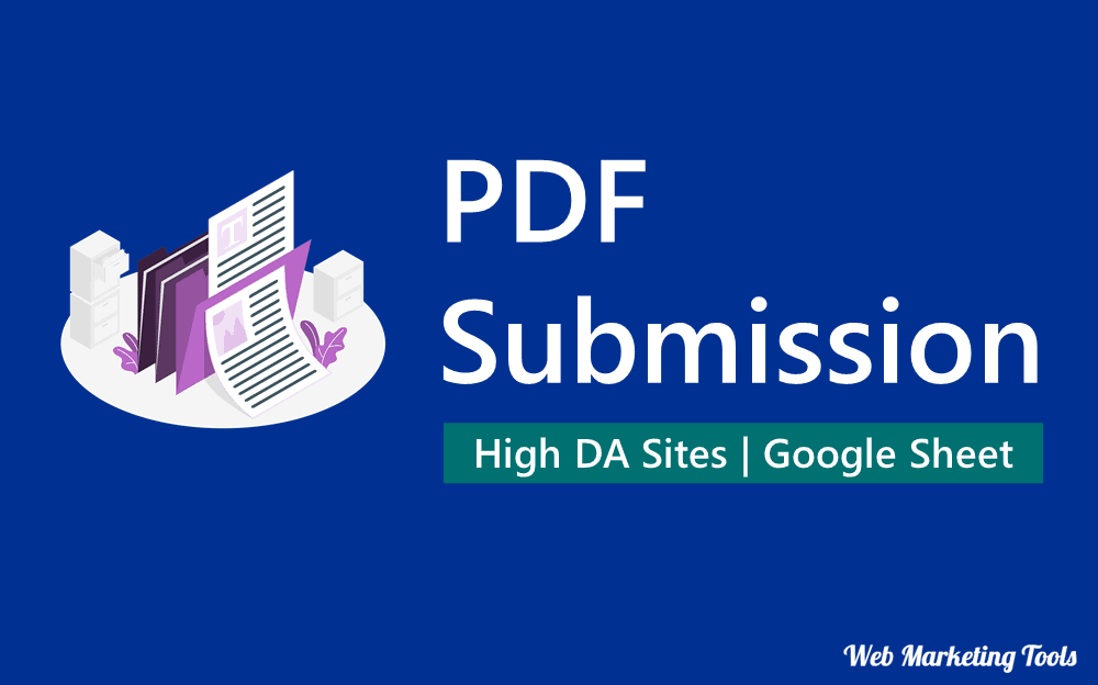 Top Free PDF Submission Sites and High DA PA PDF Submission Sites List 2026