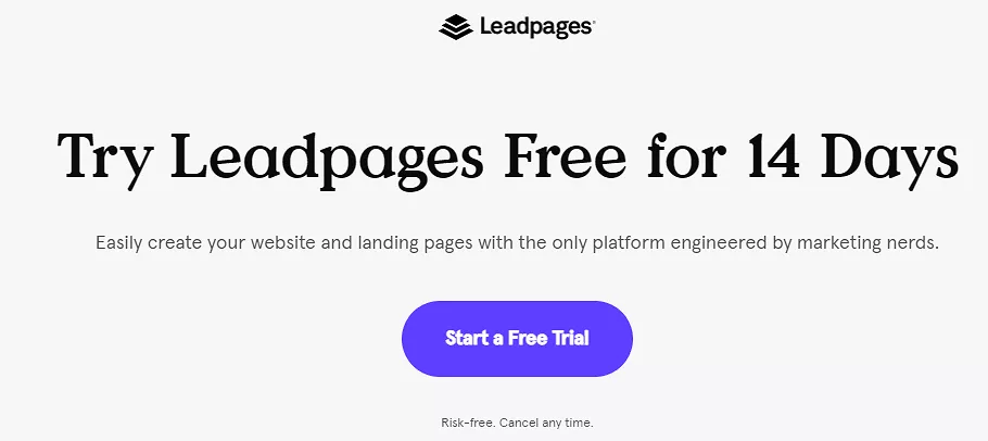 Leadpages 14 days free trial