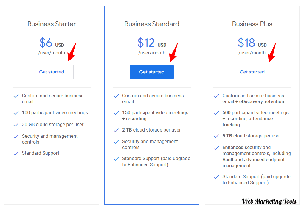 Business Streamlining Collaboration Solutions Google Workspace Google Workspace Business Plans