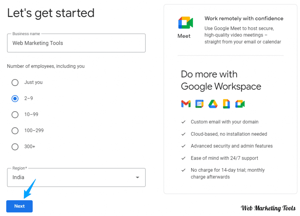 Sign up for Google Workspace Sign up for the Google Workspace