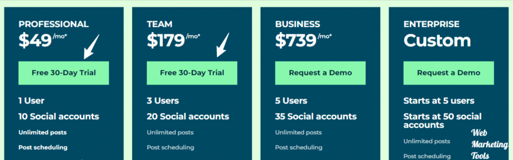 Hootsuite Pricing Plans USA HootSuite US Pricing