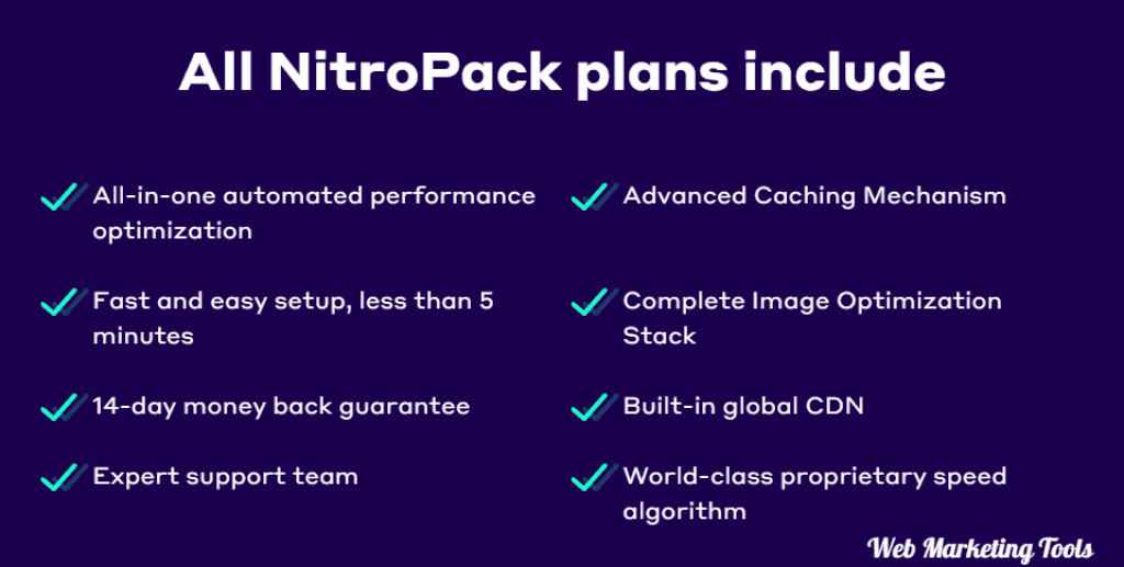 NitroPack Features NitroPack Features