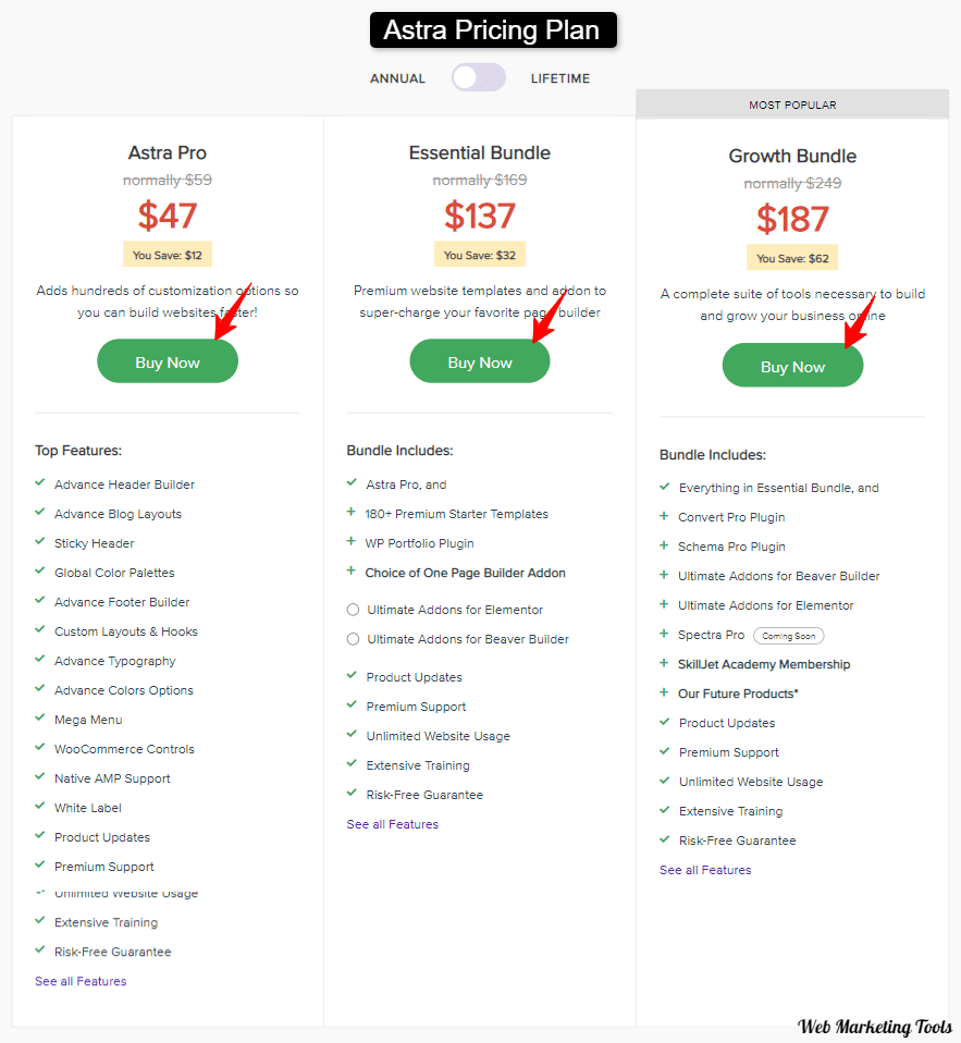 Astra Pricing Plans Details Astra Pricing Plans Details