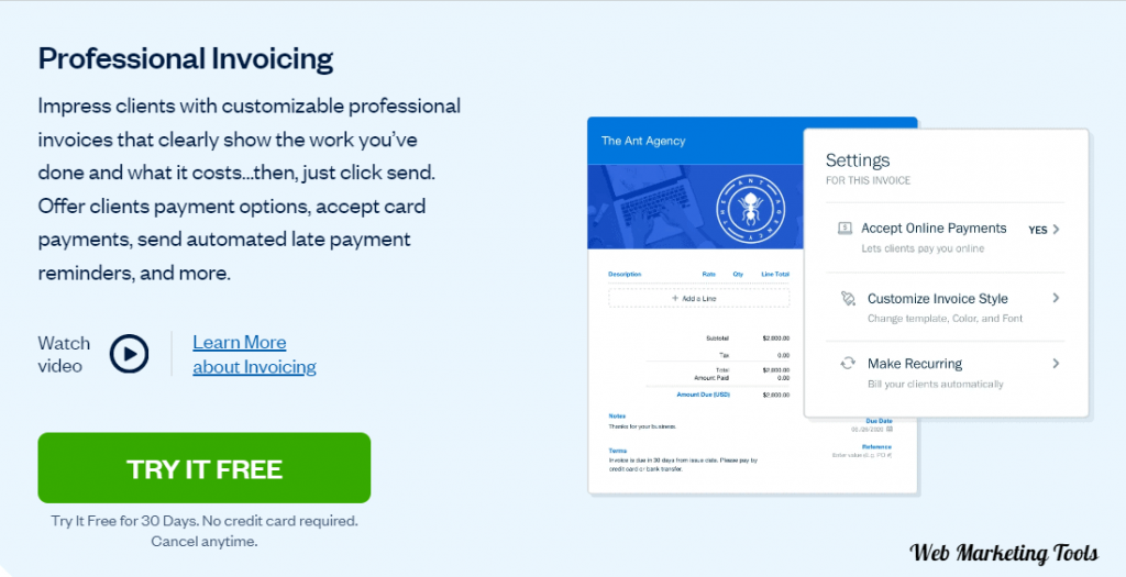 FreshBook Feature Professional Invoice FreshBook Feature Professional Invoice