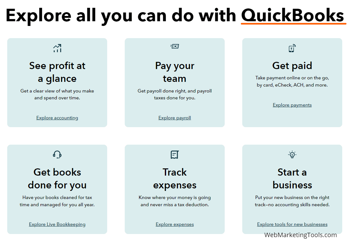 What you can do with QuickBooks What you can do with QuickBooks
