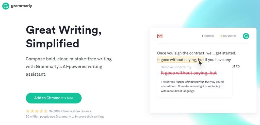 grammarly 1 grammarly mainpage