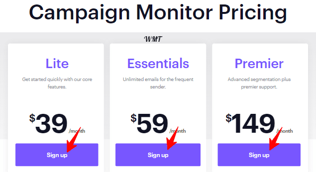 Campaign Monitor pricing 1 Campaign-Monitor Pricing Plans