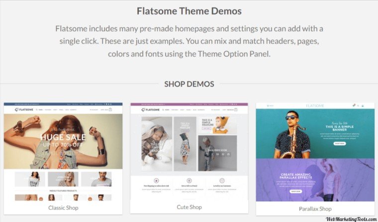 Flatsome Theme Demos