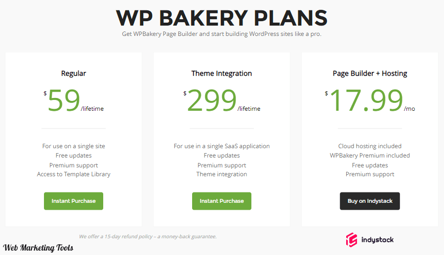 WPBakery Page Builder Plans WPBakery Page Builder Plans