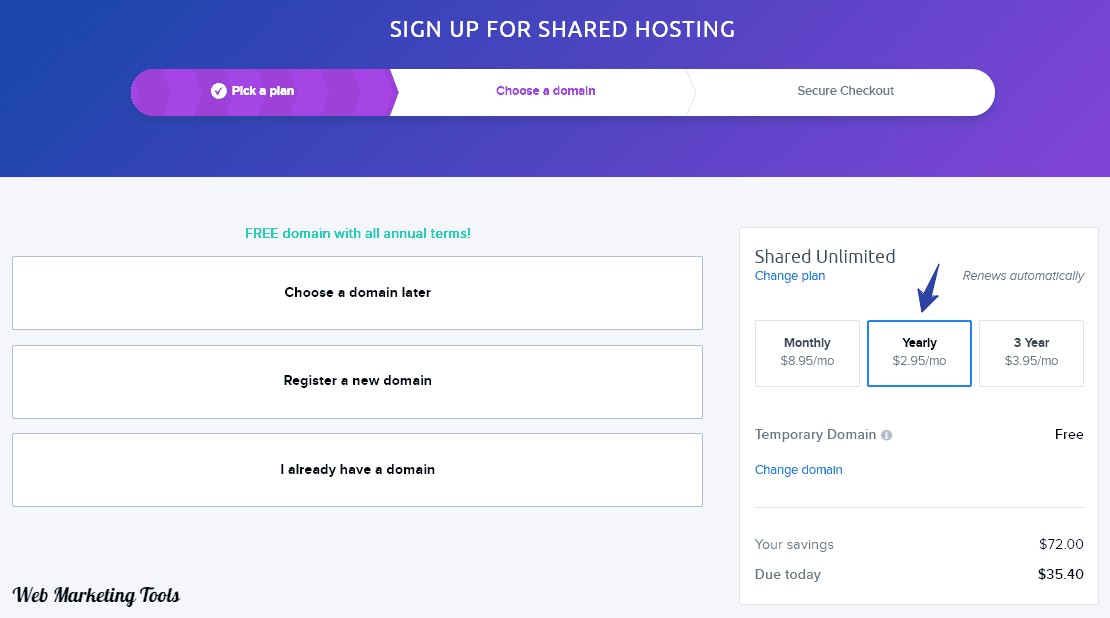 Choose-a-domain-DreamHost