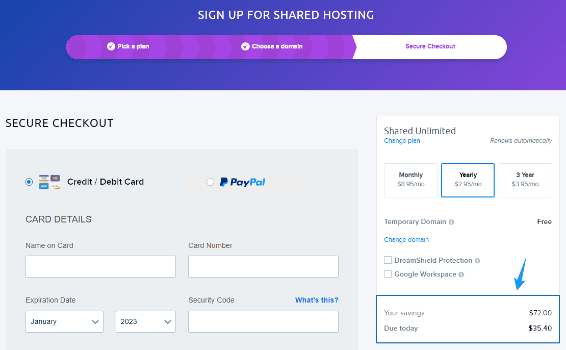 Secure-Checkout-DreamHost