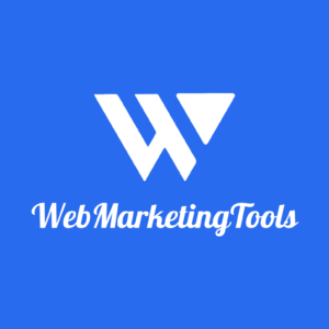 WebMarketingTools Logo Vertical Text Icon BG Color OPT95