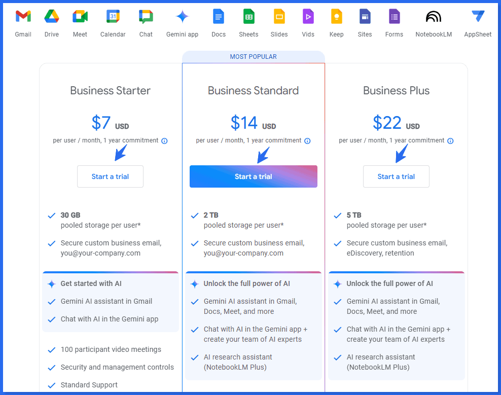 Google Workspace Business Plan Google Workspace Business Plan
