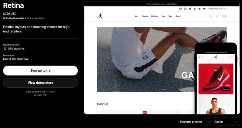 Retina Theme Retina Theme