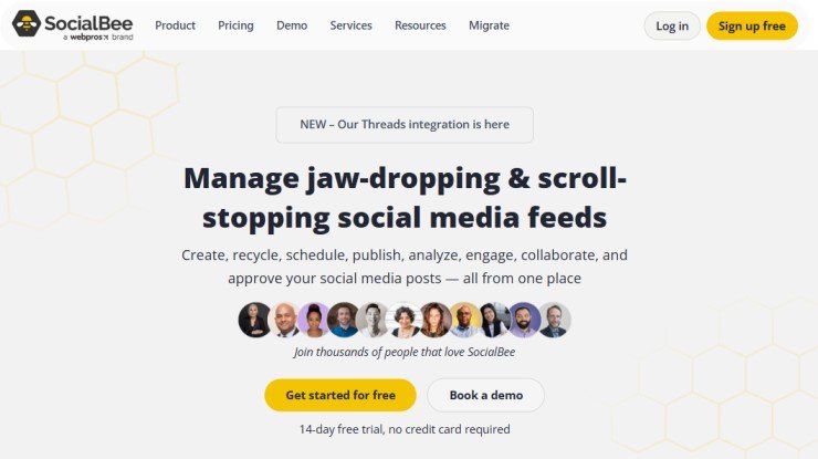 SocialBee SocialBee Homepage